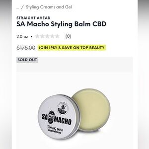 Sa macho Styling Balm - Silver and Cream